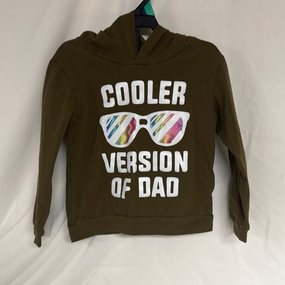 Cooler Version of Dad Kids Hoodie - Brown